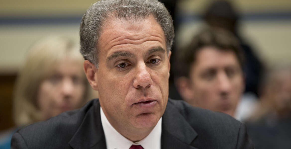 Michael Horowitz, the Justice Department's inspector general, testifies at a House hearing in 2012. (AP Photo/J. Scott Applewhite)