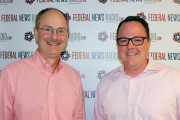 Roger Baker, left, former CIO at Veterans Affairs, and Tim Young, principal at Deloitte Digital, count down the week's top federal stories with Francis Rose. (Photo by Michael O'Connell/Federal News Radio)