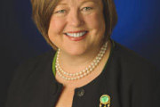 Jeri Buchholz, Associate Administrator for OEM, studio portrait Aug. 10, 2011 at NASA Headquarters. Photo Credit: (NASA/Paul E. Alers)