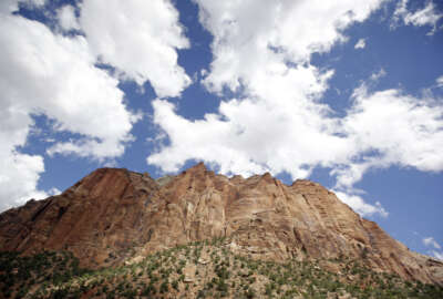 This Sept. 16, 2015 photo, shows Zion National Park, near Springdale, Utah.  Zion National Park officials are retracing what led up to the deaths of seven people in a flooded canyon on Sept. 15 before a panel assesses what can be done to keep a growing number of visitors safe when spectacular natural settings turn perilous. (AP Photo/Rick Bowmer)