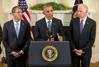 Barack Obama, Joe Biden, Ash Carter