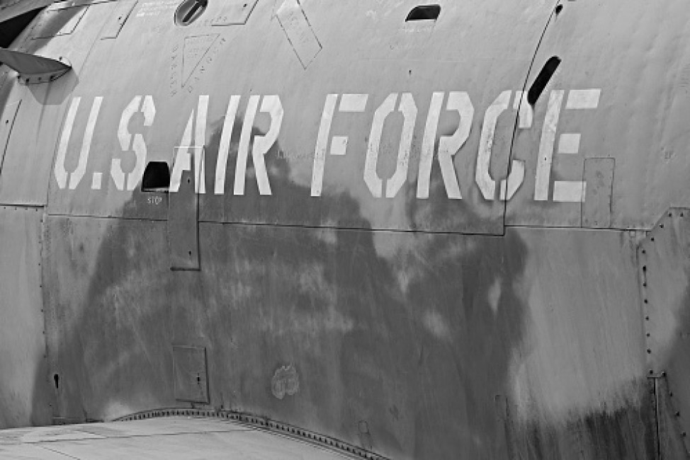 Logo of the U.S Air Force on a jet