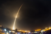 The SpaceX Falcon 9 rocket lifts off at Cape Canaveral Air Force Station, Monday, Dec. 21, 2015. The rocket, carrying 11 communications satellites for Orbcomm, Inc., is the first launch of the rocket since a failed mission to the International Space Station in June. (Craig Bailey/Florida Today via AP)