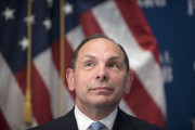 Veterans Affairs Secretary Robert McDonald attends as a luncheon at the National Press Club in Washington, Friday, Nov. 6, 2015. (AP Photo/Sait Serkan Gurbuz)