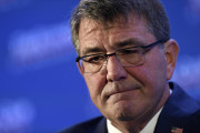 Defense Secretary Ash Carter pauses while speaking about the upcoming Defense Department's budget, Tuesday, Feb. 2, 2016, during a speech at the Economic Club of Washington in Washington. (AP Photo/Susan Walsh)