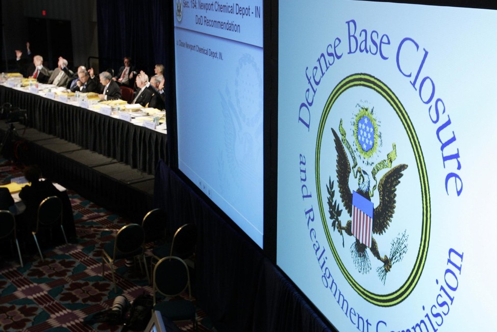 Defense Base Closure and Realignment Commission, casts vote during final deliberations, Arlington, Virginia, photo