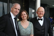 Robert Cardillio, director of the National Geospatial-Intelligence Agency, with his wife, Lori, and Director of National Intelligence James Clapper, pose before the 2015 Presidential Rank Awards. (Federal News Radio/Nicole Ogrysko)