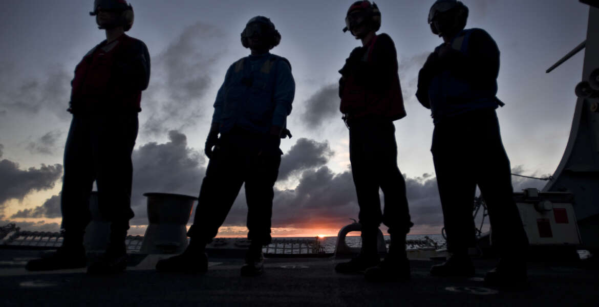 PACIFIC OCEAN (June 26, 2016) - Sailors assigned to the Arleigh Burke-class guided-missile destroyer USS Shoup (DDG 86) stand by on the flight deck during flight operations, during Rim of the Pacific 2016. Twenty-six nations, more than 40 ships and submarines, more than 200 aircraft and 25,000 personnel are participating in RIMPAC from June 30 to Aug. 4, in and around the Hawaiian Islands and Southern California.  The world's largest international maritime exercise, RIMPAC provides a unique training opportunity that helps participants foster and sustain the cooperative relationships that are critical to ensuring the safety of sea lanes and security on the world's oceans. RIMPAC 2016 is the 25th exercise in the series that began in 1971. (U.S. Navy photo by Mass Communication Specialist 2nd Class Holly L. Herline)160726-N-KR702-182 Join the conversation:
http://www.navy.mil/viewGallery.asp
http://www.facebook.com/USNavy
http://www.twitter.com/USNavy
http://navylive.dodlive.mil
http://pinterest.com
https://plus.google.com