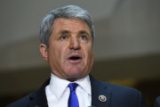 House Homeland Security Committee Chairman Rep. Michael McCaul, R-Texas speaks to reporters on Capitol Hill in Washington, Friday, Jan. 8, 2016, about the arrest of two Iraqi-born men who came to the U.S. as refugees and were indicted on terrorism-related charges by federal authorities. (AP Photo/Susan Walsh)