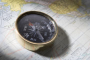 Compass On A Map