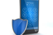 Protect your mobile phone. 3d render and computer generated image.