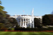 Blurred Washington White House background with room for your type.