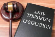 Anti-terrorism legislation and security concept.