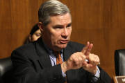 Senate Crime and Terrorism Chairman Sen. Sheldon Whitehouse, D-R.I., presides over the subcommittee's hearing: "Campus Sexual Assault: the Roles and Responsibilities of Law Enforcement." on Capitol Hill in Washington, Tuesday, Dec. 9, 2014. It's estimated that only a fraction of campus sexual assault victims go to police. Senators want to know why. The subcommittee hearing on Tuesday focused on the role of law enforcement in campus sexual assault cases. (AP Photo/Lauren Victoria Burke)