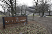 FILE - In this Jan. 11, 2013 file photo, the Social Security Administration's main campus is seen in Woodlawn, Md. Rep. Sam Johnson of Texas, the chairman of the House Ways and Means subcommittee on Social Security, a key Republican lawmaker, wants to overhaul the nation's Social Security program, proposing to gradually increase the retirement age for Social Security and slow the growth of benefits for higher-income workers. Johnson introduced legislation just before the end of the congressional session in early December 2016, that he said would "permanently save" Social Security. (AP Photo/Patrick Semansky, File)