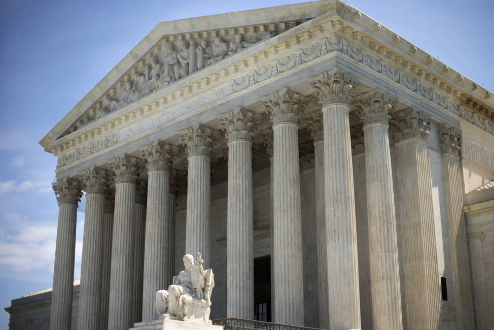 FILE - In this June 30, 2014 file photo, the Supreme Court building is seen in Washington. A unanimous Supreme Court on Tuesday, Dec. 6, 2016, sided with the government in a legal clash over the nation's insider trading laws, a victory for prosecutors seeking to curb corruption on Wall Street. (AP Photo/Pablo Martinez Monsivais, File)