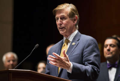 Rep. Don Beyer, D-Va. speaks during a news conference on Capitol Hill in Washington, Wednesday, May 11, 2016, on the introduction of the Freedom of Religion Act. (AP Photo/Evan Vucci)