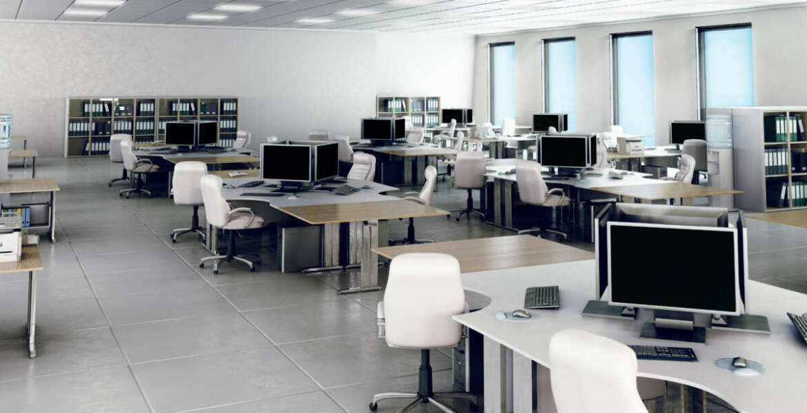 Modern empty office interior