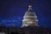 FILE - In this April 4, 2017, file photo, the Capitol is seen at dawn in Washington. Bipartisan bargainers are making progress toward a budget deal to prevent a partial federal shutdown this weekend, a major hurdle overcome when President Donald Trump signaled he would put off his demand that the measure include money to build his border wall with Mexico. (AP Photo/J. Scott Applewhite, File)