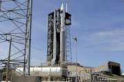 A United Launch Alliance Atlas V rocket that will carry supplies to the International Space Station stands ready at complex 41 at the Cape Canaveral Air Force Station, Monday, April 17, 2017, in Cape Canaveral, Fla. The launch is scheduled for Tuesday morning and for the first time, NASA cameras will provide live 360-degree video of the rocket heading toward space. (AP Photo/John Raoux)