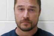 This Tuesday, April 25, 2017, photo provided by the Buchanan County Sheriff's Office in Independence, Iowa, shows Chris Soules, former star of ABC's "The Bachelor," after being booked early Tuesday after his arrest on a charge of leaving the scene of a fatal accident near Arlington, Iowa. (Buchanan County Sheriff's Office via AP)