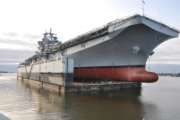 2
PASCAGOULA, Miss. - The future USS Tripoli (LHA 7) is launched from Huntington Ingalls Industries' shipyard. 