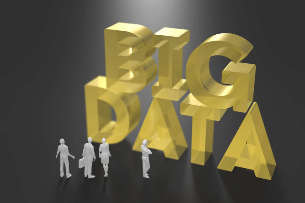 3D illustration of big data utilization