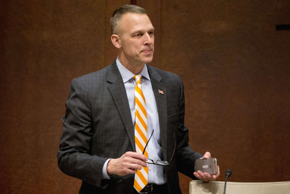 House Homeland Security Committee member Rep. Scott Perry, R-Pa., arrives on Capitol Hill in Washington, Tuesday, Nov. 17, 2015, for a joint hearing of the Senate-House Homeland Security subcommittees on the Secret Service. (AP Photo/Jacquelyn Martin)