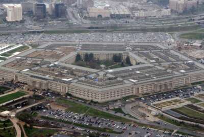 FILE - In this March 27, 2008, file photo, an aerial view of the Pentagon. The Army is putting together a series of new mental health, counseling and career management programs to shape stronger, more ethical leaders. The move is an effort to grappling with an embarrassing rash of misconduct and behavior problems among senior officers. (AP Photo/Charles Dharapak, File)
