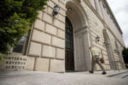 In this photo taken Aug. 19, 2015, the Internal Revenue Service Building in Washington. Tax Day is an opportunity for Democratic lawmakers and activists to hit the streets Saturday, April 15, 2017,  at protests around the country and demand President Donald Trump release his tax returns (AP Photo/Andrew Harnik)