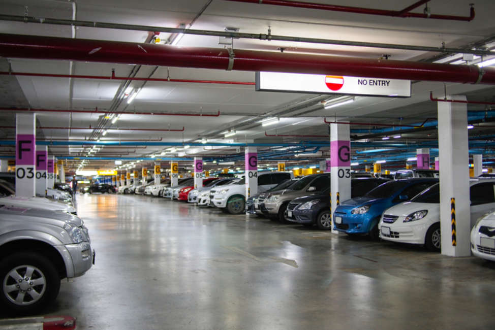 parking lot underground interior