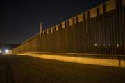 FILE - This March 30, 2017 file photo shows a portion of the new steel border fence that stretches along the US-Mexico border in Sunland Park, N.M. The Trump administration has proposed spending $18 billion over 10 years to significantly extend the border wall with Mexico. The plan provides one of the most detailed blueprints of how the president hopes to carry out a signature campaign pledge. (AP Photo/Rodrigo Abd, File)