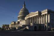 The Capitol is seen on the first day of a government shutdown after a divided Senate rejected a funding measure, in Washington, Saturday, Jan. 20, 2018. (AP Photo/J. Scott Applewhite)