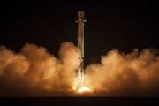 This Sunday, Jan. 7, 2018 photo made available by SpaceX shows the landing of the first stage of the Falcon 9 rocket at Cape Canaveral, Fla., for the "Zuma" U.S. satellite mission. Responding to media reports that the satellite was lost, SpaceX President Gwynne Shotwell says the rocket "did everything correctly" and suggestions otherwise are "categorically false." (SpaceX via AP)