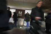 Riders wait to board as others depart a Metro train in the Gallery Place-Chinatown Metro Station, Thursday, Jan. 11, 2018, in Washington. Washington's Metro system has become internationally synonymous with delays, breakdowns and smoke-filled tunnels. (AP Photo/Alex Brandon)