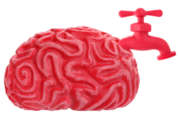 This is an artificial brain, with attached drain.