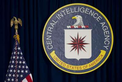 FILE - This April 13, 2016 file photo shows the seal of the Central Intelligence Agency at CIA headquarters in Langley, Va.   President Donald Trump tweeted Tuesday that he was nominating the CIA's deputy director, Gina Haspel, to take over for Pompeo at the intelligence agency. If confirmed, Haspel would be the CIA's first female director.  (AP Photo/Carolyn Kaster, File)