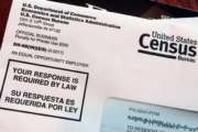 FILE - This March 23, 2018 file photo shows an envelope containing a 2018 census letter mailed to a resident in Providence, R.I., as part of the nation's only test run of the 2020 Census. A Trump administration plan to include a citizenship question on the 2020 Census has prompted legal challenges from many Democratic-led states. But not a single Republican attorney general has sued _ not even from states with large immigrant populations. (AP Photo/Michelle R. Smith)