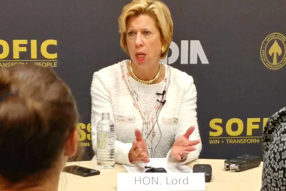 Ellen Lord, under secretary of Defense for Acquisition and Sustainment