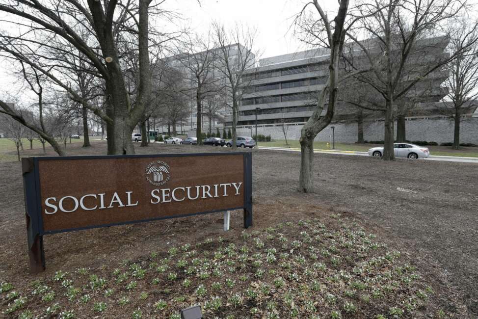 FILE - In this Jan. 11, 2013 file photo, the Social Security Administration's main campus is seen in Woodlawn, Md. Medicare’s financial problems have gotten worse, and Social Security’s can’t be ignored forever. The government’s annual assessment is a sobering checkup on programs vital to the middle class. The report from program trustees says Medicare will become insolvent in 2026, three years earlier than previously forecast. The report says Social Security will become insolvent in 2034, no change from the projection last year.(AP Photo/Patrick Semansky, File)