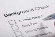 Close-up Of Background Check Form