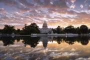 FILE - in this Oct. 10, 2017, file photo, the U.S. Capitol is seen at sunrise, in Washington. Control of Congress and the future of Donald Trump’s presidency are on the line as the 2018 primary season winds to a close this week, jumpstarting a two-month sprint to Election Day that will test Democrats’ ability to harness a wave of opposition to Trump and whether the president can motivate his staunch supporters when he’s not on the ballot. (AP Photo/J. Scott Applewhite, File)