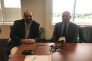 Jason Miller, Federal News Network Executive Editor (left) interviews Jason Gray, the Education Department’s chief information officer (right)