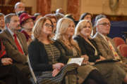 Susan Pompeo, front, participates in the Associates of the American Foreign Service Worldwide (AAFSW) Secretary of State Award for Outstanding Volunteerism Abroad (SOSA) ceremony at the U.S. Department of State in Washington, D.C., on Nov. 15, 2018.