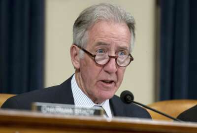 FILE - In this April 12, 2018, file photo, Rep. Richard Neal, D-Mass., speaks during a hearing on Capitol Hill in Washington. (AP Photo/Jose Luis Magana, File)