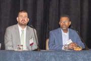 Jacob Parcel (left)l, the Director of the Innovation Portfolio at the GSA’s Technology Transformation Service. 
Jake Marcellus is the portfolio manager for DoD mobility at DISA.
Keith Bluestein is the associate CIO for Enterprise Services & Integration at NASA. All spoke at the recent Ask the CIO Live panel at the ATARC mobile summit. 

