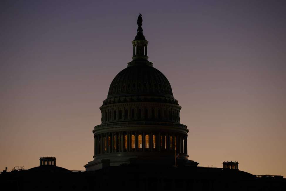 The U.S. Capitol Building Dome is seen before the sun rises in Washington, Tuesday, Dec. 18, 2018. (AP Photo/Carolyn Kaster)