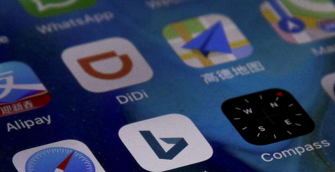 Microsoft Corp.'s Bing appp is seen with other mobile apps on a smartphone in Beijing, Thursday, Jan. 24, 2019. Chinese internet users have lost access to Microsoft Corp.'s Bing search engine, triggering grumbling about the ruling Communist Party's increasingly tight online censorship. (AP Photo/Andy Wong)