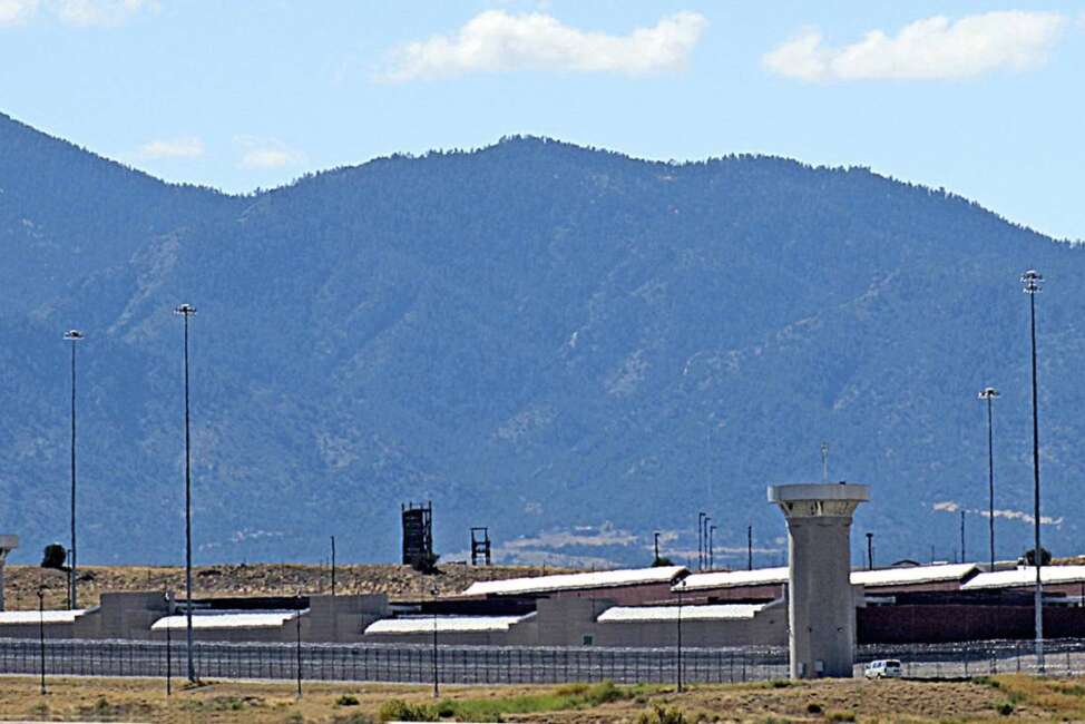 This Oct. 7, 2014, file photo shows "Supermax," US Penitentiary, Administrative Maximum Security facility, near Florence, Colo. Experts say the drug lord Joaquin "El Chapo" Guzman, who will be sentenced on June 25, 2019, for smuggling enormous amounts of narcotics into the U.S and having a hand in dozens of murders, seems the ideal candidate for "Supermax" prison also known as ADX for "administrative maximum," a facility so secure, so remote and so austere that it has been called the "Alcatraz of the Rockies." (Tracy Harmon/The Pueblo Chieftain via AP, File)/The Pueblo Chieftain via AP)