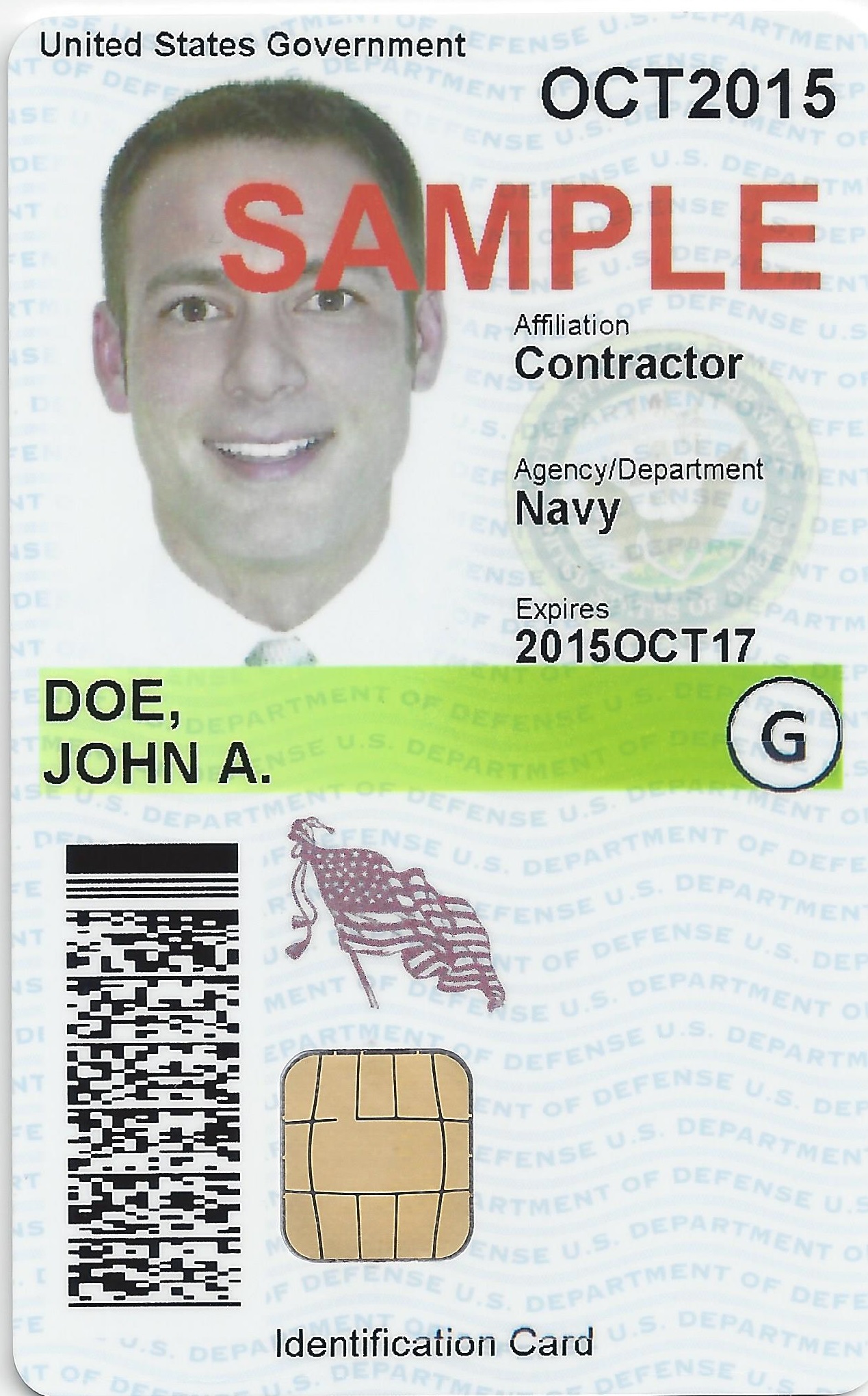 us navy identification card